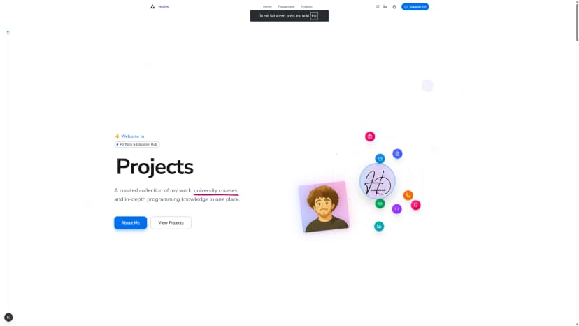 Portfolio & Educational Platform preview